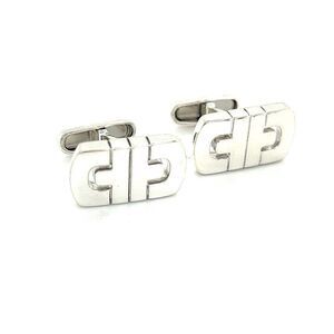 Bulgari Bvlgari Estate Mens Cufflinks Sterling Silver B2